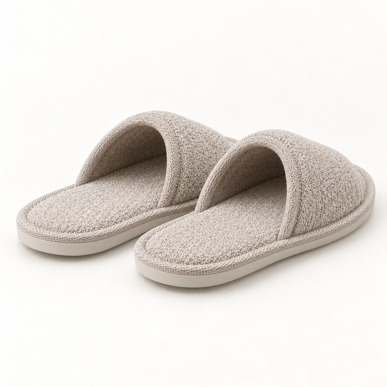Residence Open-Toe French Terry Slipper — rear