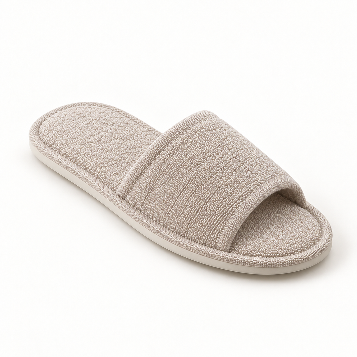 Residence Open-Toe French Terry Slipper — single