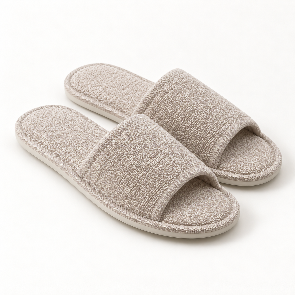 Residence Open-Toe French Terry Slipper — pair alternate