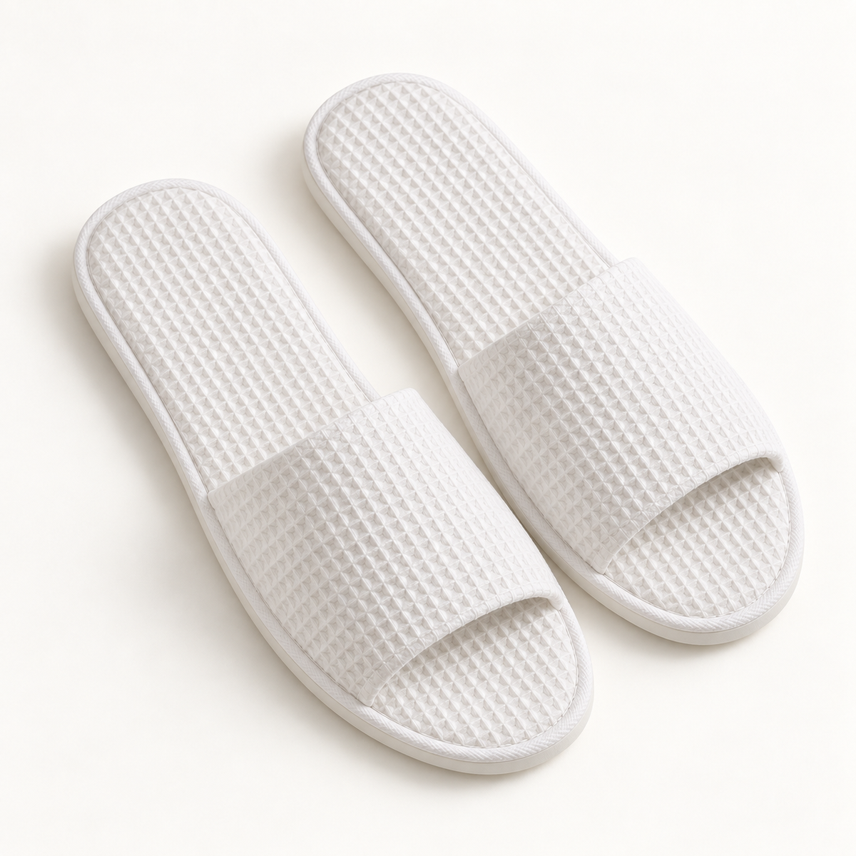 Eco Waffle Open-Toe Slipper — overhead
