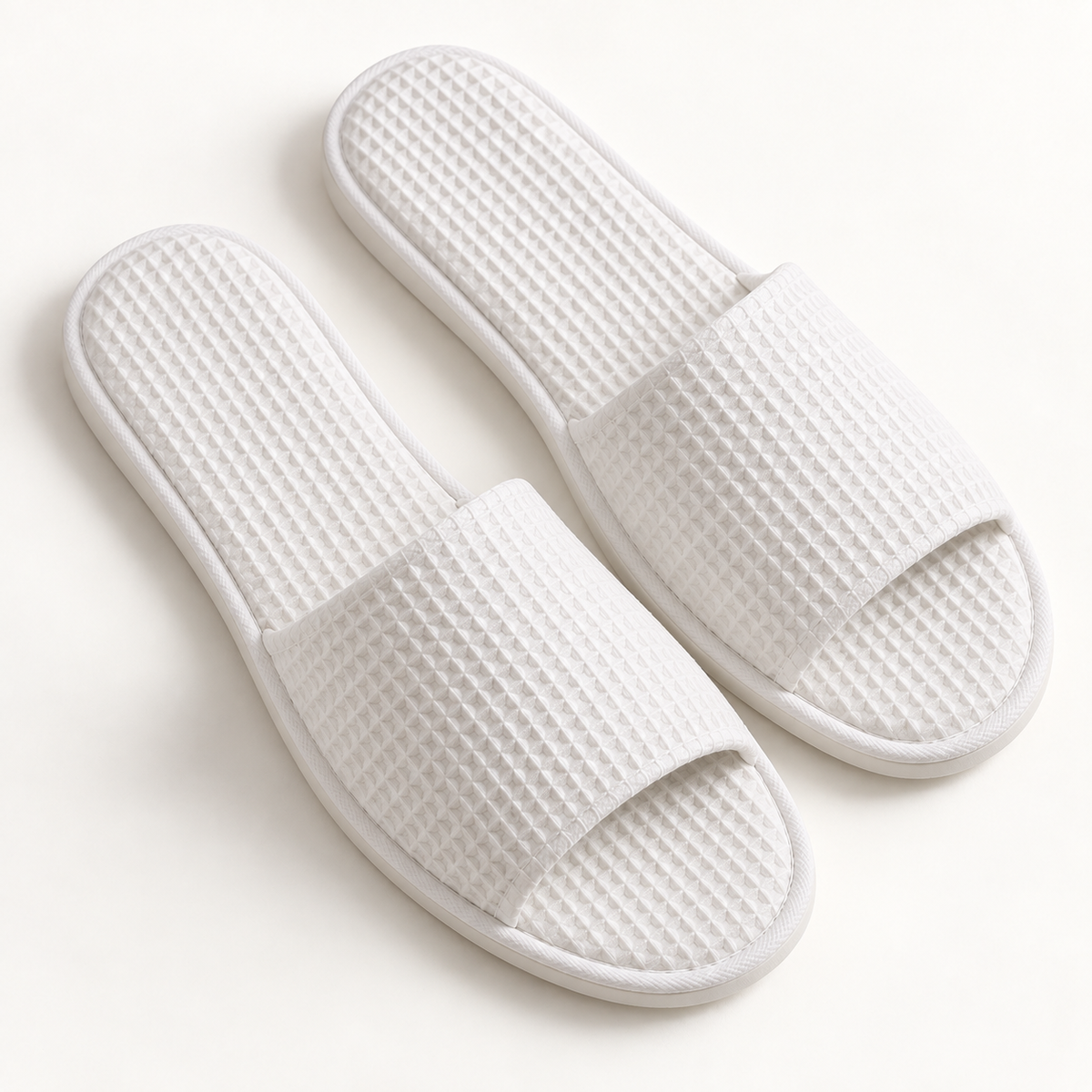 Eco Waffle Open-Toe Slipper — footbed