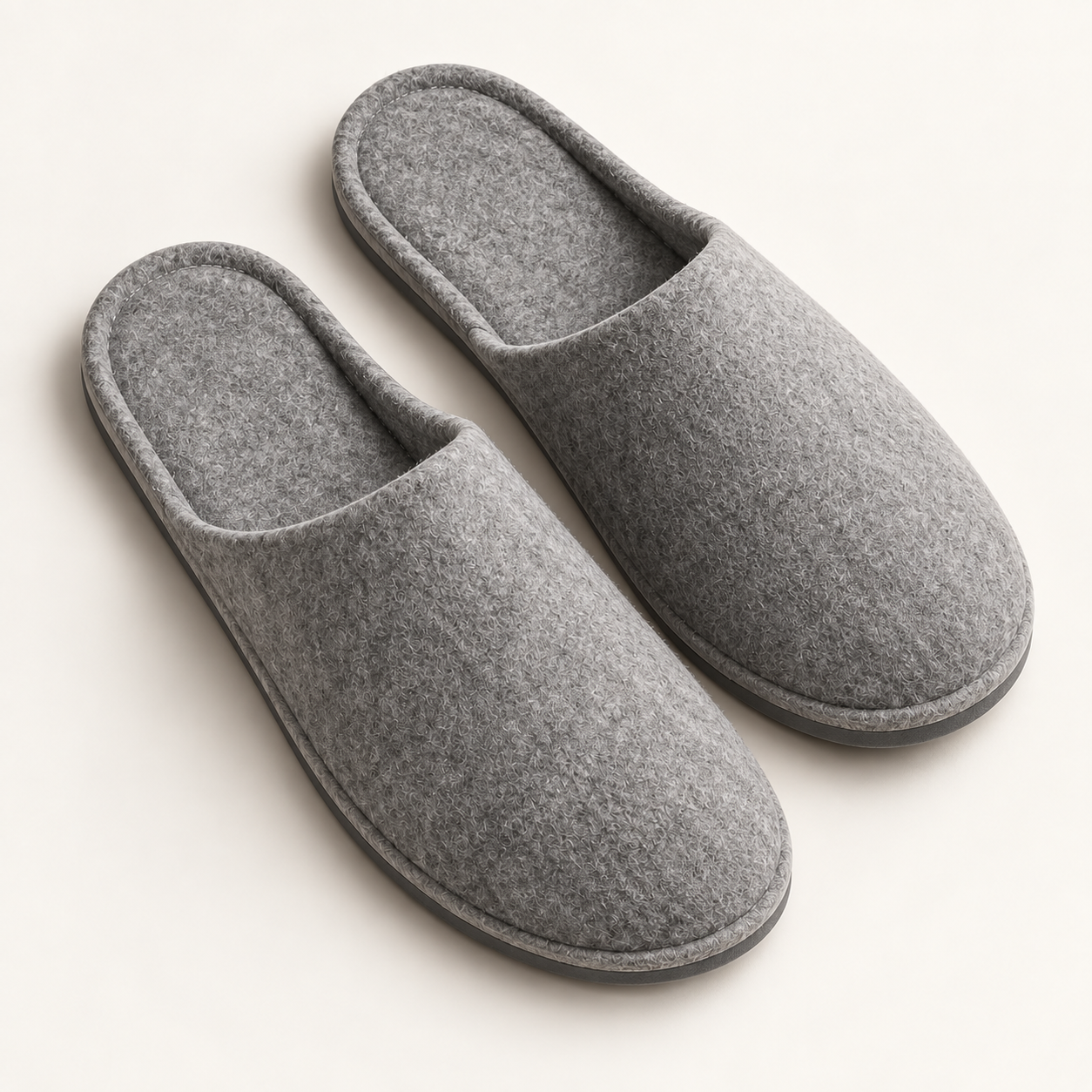 ReNew Felt Open-Heel Slipper — footbed
