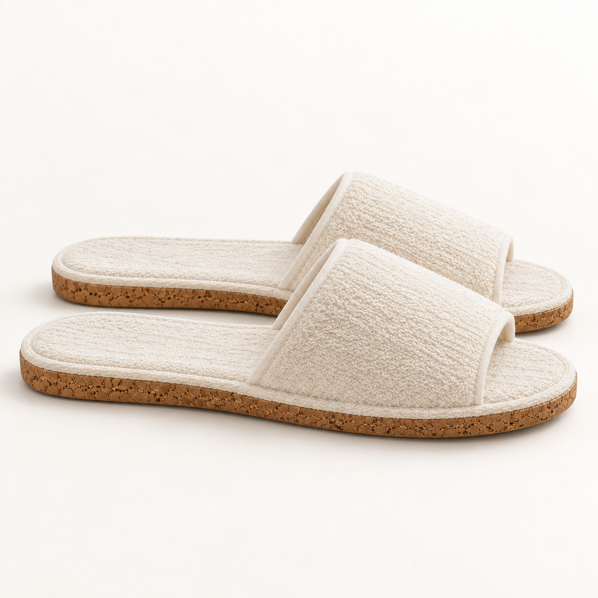 Cork Sole Open-Toe Slipper — profile