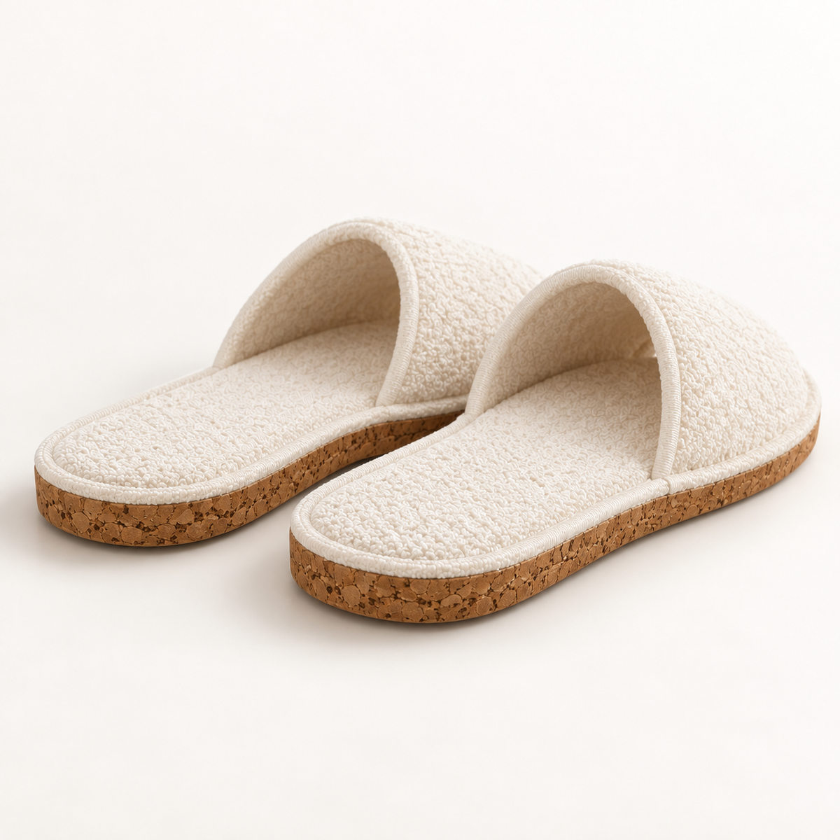Cork Sole Open-Toe Slipper — rear