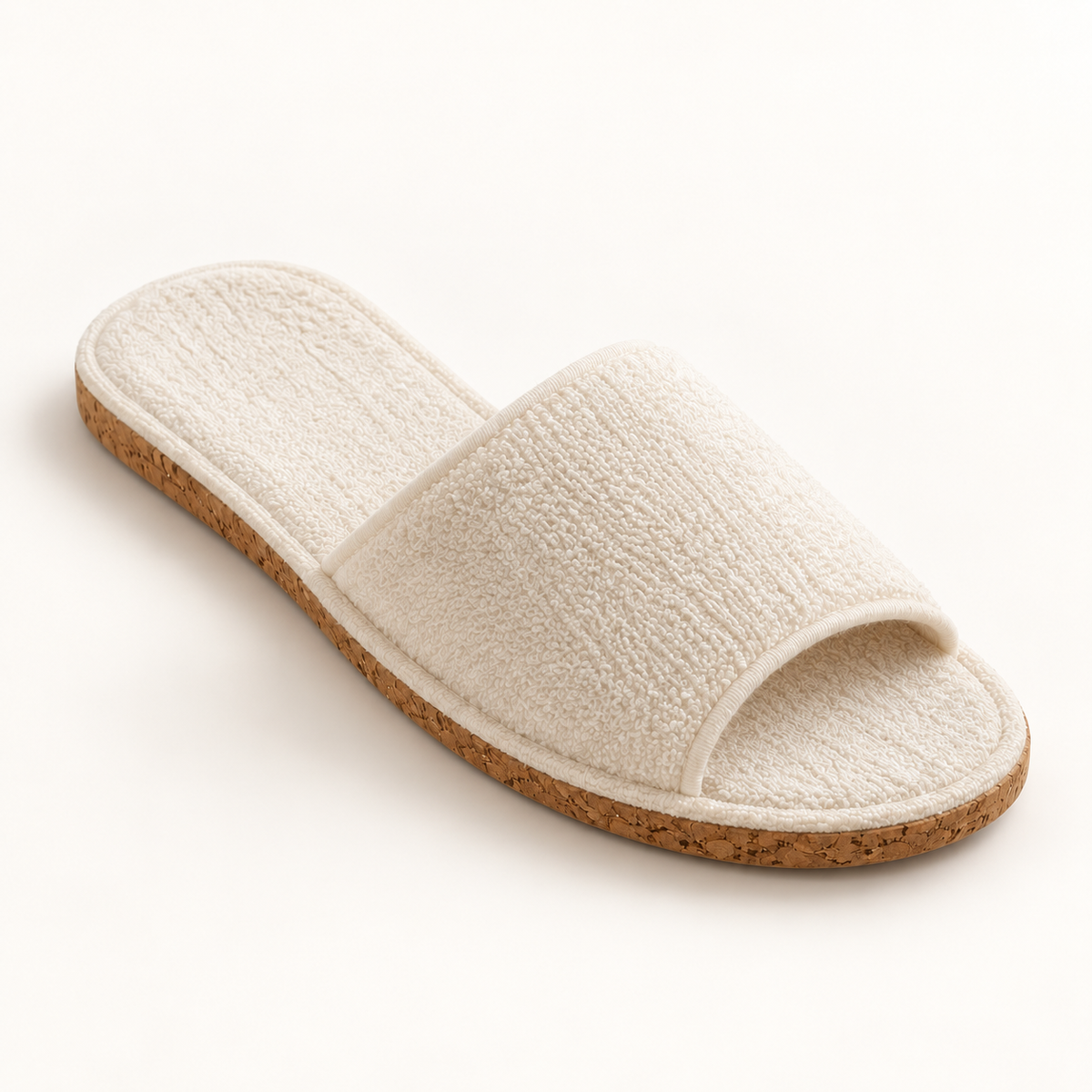 Cork Sole Open-Toe Slipper — single