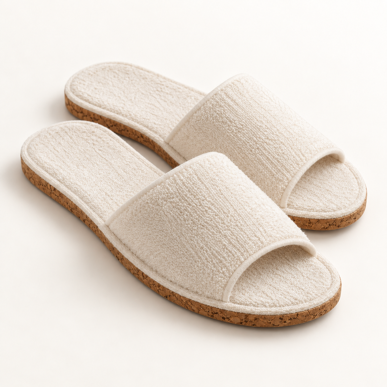 Cork Sole Open-Toe Slipper — pair alternate
