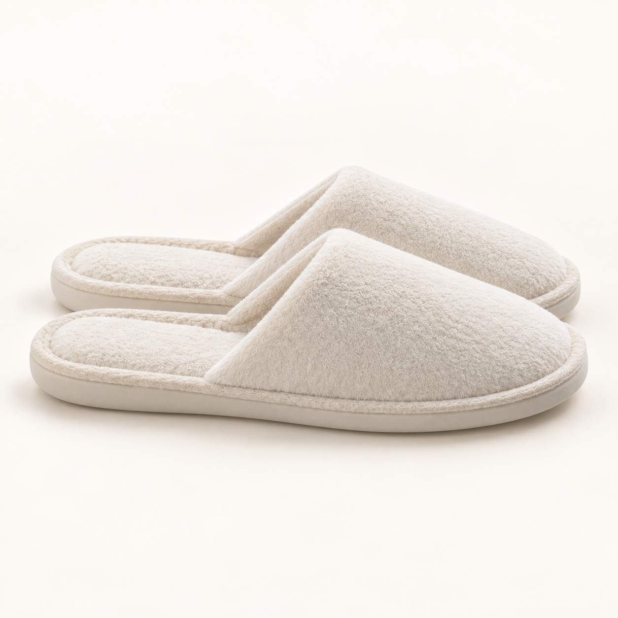 Plant-Based Plush Closed-Toe Slipper — profile