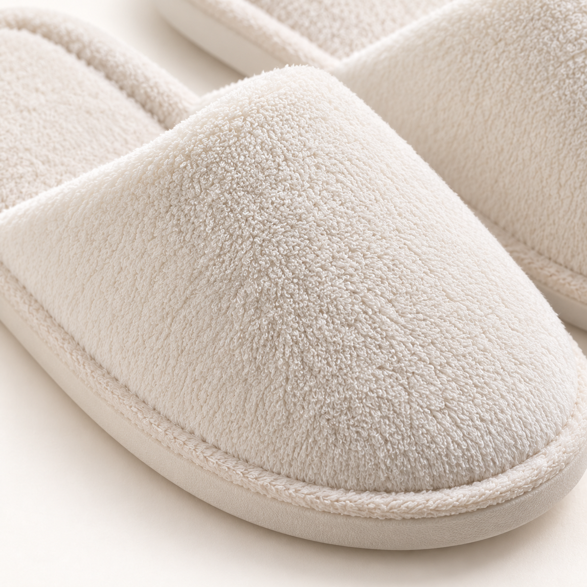 Plant-Based Plush Closed-Toe Slipper — material