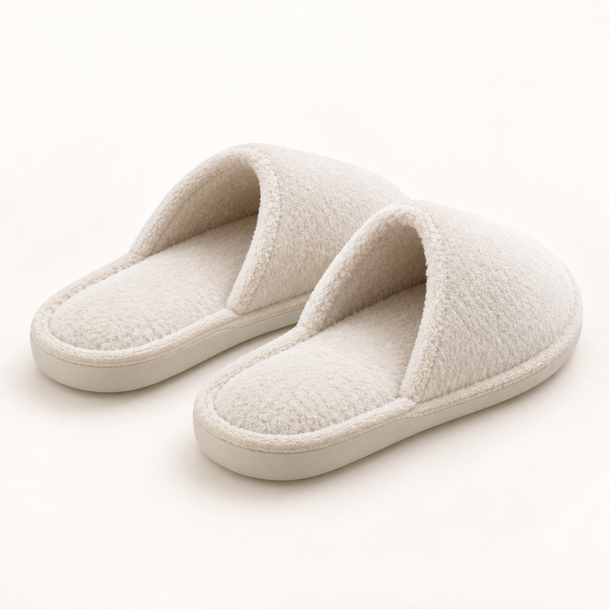 Plant-Based Plush Closed-Toe Slipper — rear