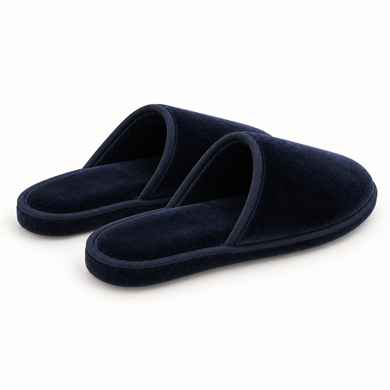 Nocturne Velvet Closed-Toe Slipper — rear