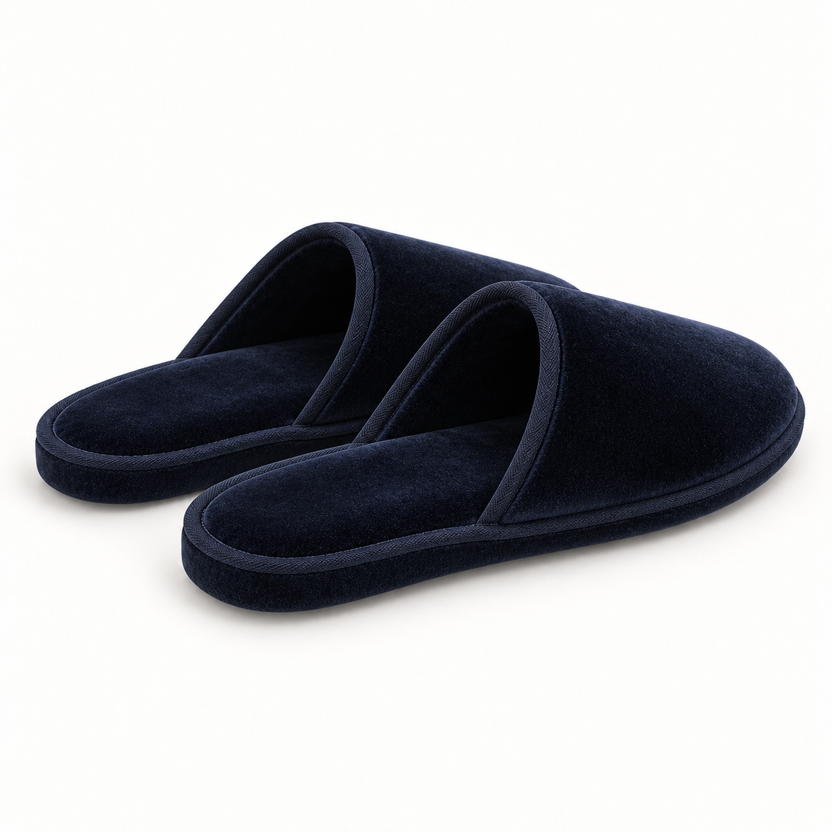 Nocturne Velvet Closed-Toe Slipper — rear