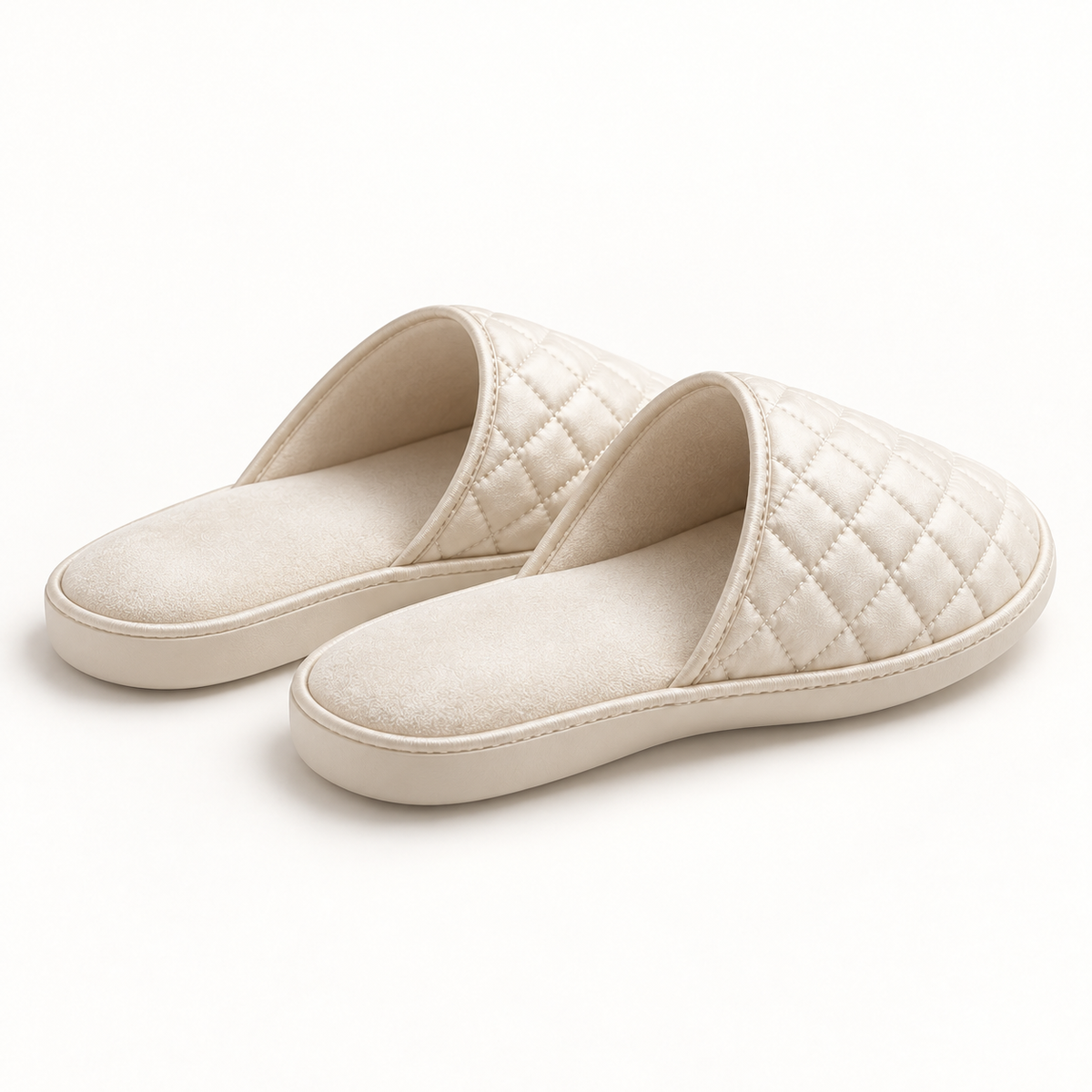 Opaline Quilted Closed-Toe Slipper — rear