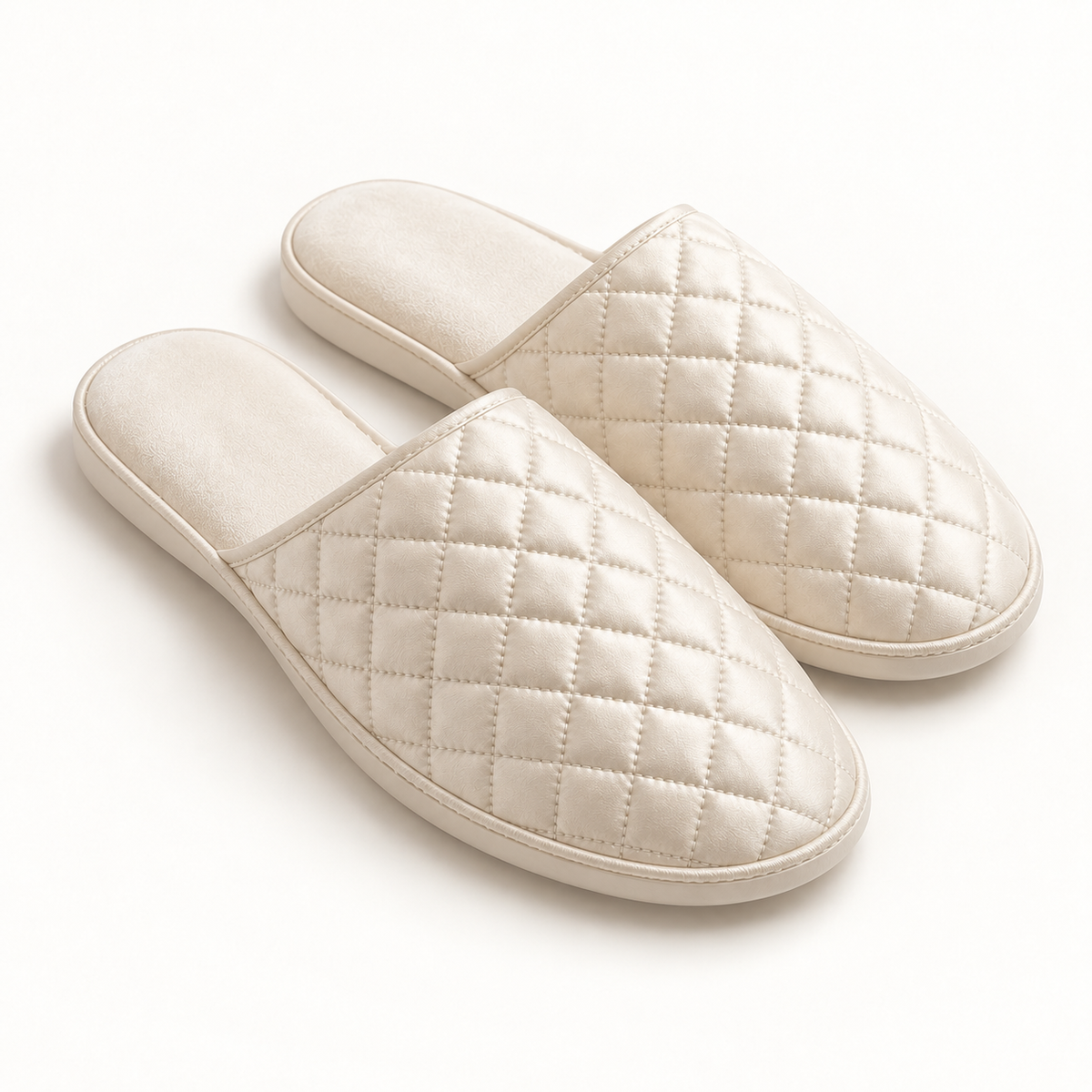 Opaline Quilted Closed-Toe Slipper — pair alternate