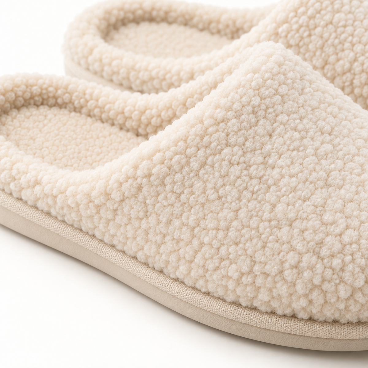 Alpine Sherpa Closed-Toe Slipper — material