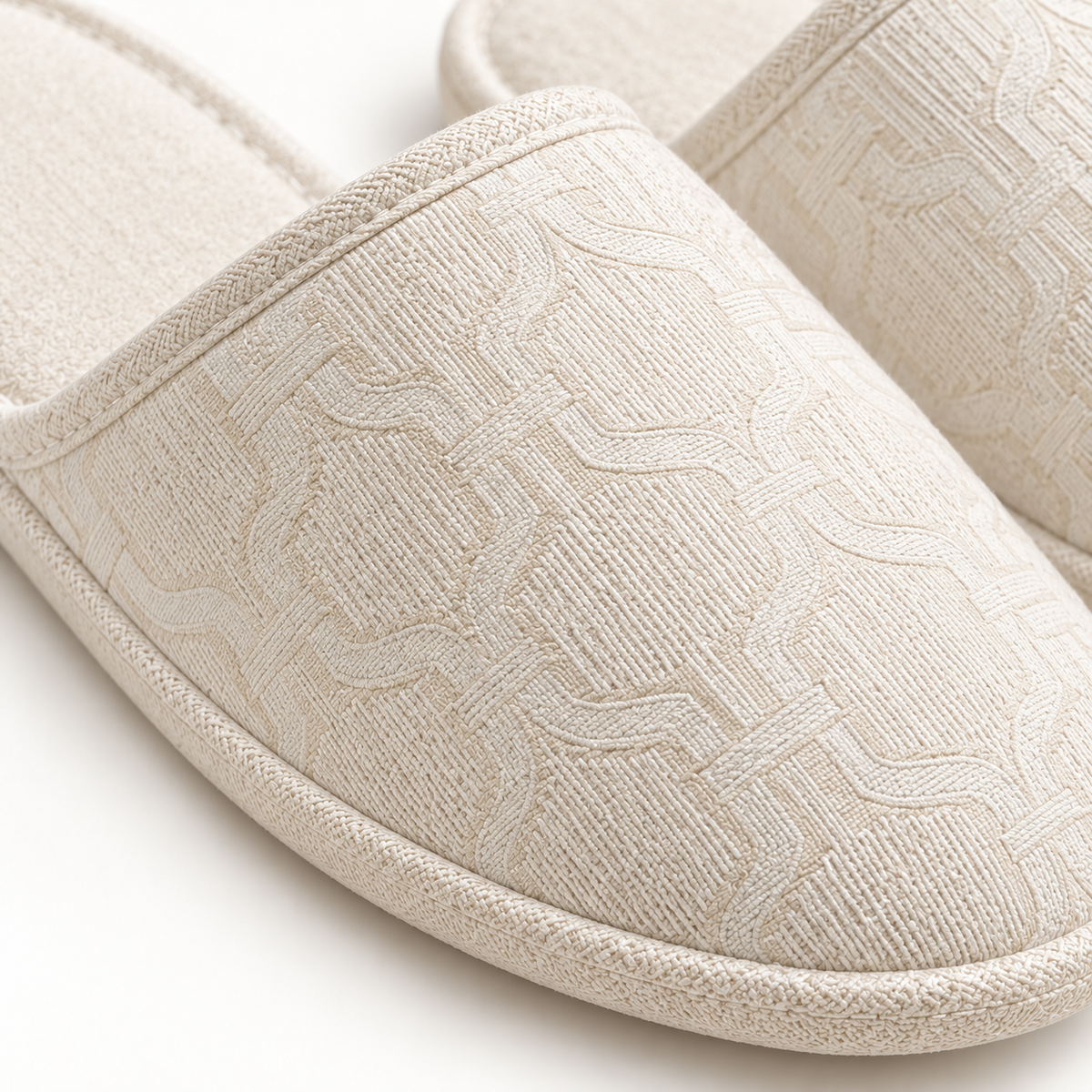Palace Jacquard Closed-Toe Slipper — material