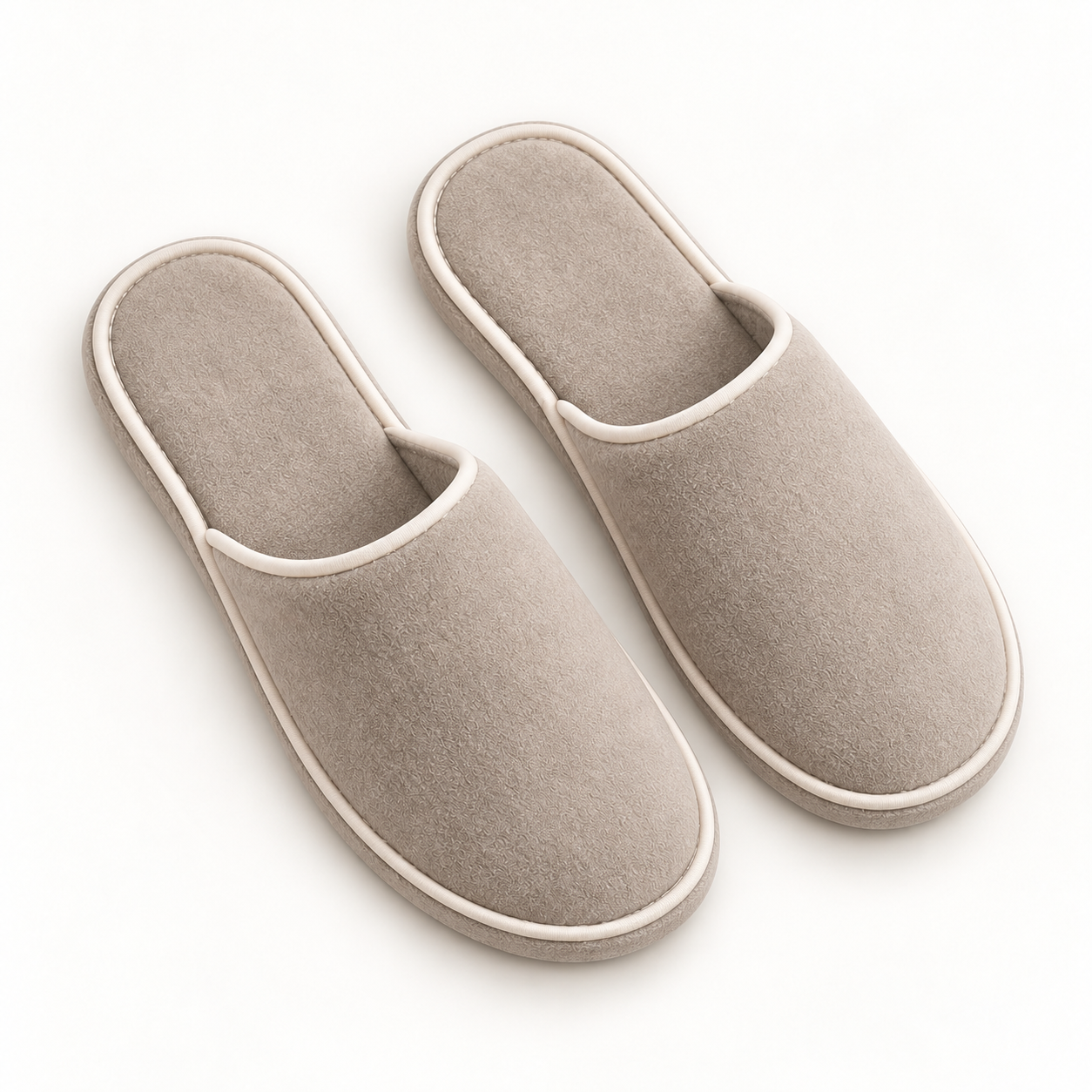 Imperial Piped Closed-Toe Slipper — overhead